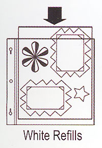 Black Refill Scrapbook Page